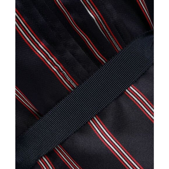 Sandro Respect Striped Navy Red White Pleated mini Dress FR38/US 6 long sleeve - Picture 10 of 12